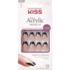 Image de Kiss Salon Acrylic S - Kunstnagels Tips - Zwart French - 28 Stuks