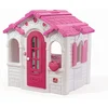 Image de Step2 Sweetheart Speelhuis voor kinderen in Rose - Speelhuisje van plastic / kunststof voor tuin / buiten - Inclusief Keuken, Elektronische Deurbel en Telefoon