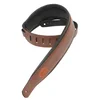 Image de Levys Leathers MSS2-BRN gevoerd lederen gitaarband, bruin