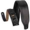 Image de Levys Leathers M26PD-BLK gevoerde lederen gitaarband - zwart