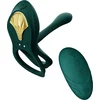 Image de Zalo - Bayek - Vibrerende Cockring & Partner Vibrator Met Afstandsbediening - Smaragdgroen