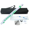 Image de NUVO jFlute 2.0 wit-groen kinder dwarsfluit met DONUT kopstuk en Firstnote mondplaat