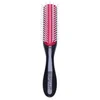 Image de Denman D14 handtas borstel 5 Rij (Zwart-Rood-Wit)