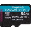 Image de Kingston Technology 64GB microSDXC Canvas Go! Plus Gen4 200R A2 U3 enkel pakket zonder adapter