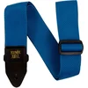 Image de Ernie Ball Polypro - Gitaarriem - Parelmoerblauw - Polypropeen - Zwarte Leren Uiteinden - Zwarte Delrin Gesp - Verstelbaar 104-182 cm - Breedte 5 cm