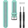Image de Garmin Forerunner 735 Siliconen Vervanging Horlogebandje - Polsbandje - Wearablebandje - Turquoise/Zwart