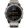 Image de Garmin - 010-02541-61 - Smartwatch - Quatix® 7X Sapphire Solar Titan - 010-02541-61 met extra hemelsblauwe siliconen band