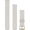 Image de Garmin Quick Release Siliconen Horlogebandje - 18mm Polsbandje - Wearablebandje - Ivoor wit