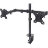 Image de Manhattan 461528 Monitor-tafelbeugel   2-voudig   33,0 cm (13") - 81,3 cm (32")   Zwart   In hoogte verstelbaar, Kantelbaar, Zwenkbaar