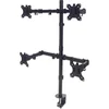 Image de MH LCD Monitor Pole, For Four Monitors, Desktop Mount, Black, Retail Box