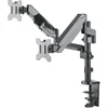 Image de MH LCD Monitor GasSpring Arm, For Two Monitors, Up to 32, Silver, Box