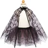 Image de Great Pretenders Verkleedkledij Spinnenweb Cape met tutu - 4-6 jaar - Zwart