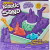 Image de Kinetic Sand - Zandbak-set met 454 g paars origineel Kinetic Sand opbergzandbak 4 vormen en gereedschap - Sensorisch speelgoed
