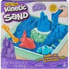Image de Kinetic Sand - Zandbak-set met 454 g blauw origineel Kinetic Sand - opbergzandbak 4 vormen en gereedschap - Sensorisch speelgoed