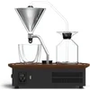 Image de Joy Resolve - Grande Barisieur -Koffiezet apparaat - Filter koffie - Drip koffie -2 kops - incl. 2 glazen - Coffee & Tea Brewer - Instelbare tijd voor bereiden - Alarm - Mini Fridge - Mini Koelkast - Dark Walnut Wood - Wakker worden met verse koffie