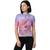 Image de Q36.5 Gregarius Damask Korte Mouw Wielertrui Paars M Vrouw