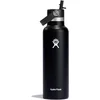 Image de Hydro Flask Standard Mouth Flex Straw Cap Drinkfles (621 ml) - Black