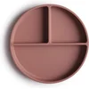 Image de Mushie siliconen vakjes bord - Kleur Cloudy Mauve - Kinderservies