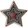 Image de Mushie - Stapeltoren Nesting Star - Stapeltorens - BPA vrij - ontwikkeling fijne motoriek - oog hand coördinatie