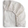 Image de Mushie ledikant hoeslaken | Bloom | Biologisch katoen | 60x120cm | Off White | babykamer
