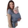Image de Mushie - Baby wikkeldoek - Baby Wrap Carrier - Tradewinds - Baby Draagdoek Grijs Blauw