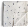 Image de Mushie Hydrofiele Doek XL Swaddle - Whales