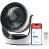 Image de SwitchBot 22dB Draadloze Tafelventilator - Fluisterstille Oplaadbare USB Ventilator met App en Afstandsbediening - Stille Bureau Luchtcirculatie - 4 Standen & Timer - Wit