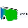 Image de Pit Viper The Miami Nights Backslap Large Skibril Wit Blue-Green Revo/CAT3 Man,Vrouw