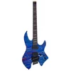 Image de Sire X6H6/BLSW Larry Carlton Headless Elektrische Gitaar Blue Swirl met Tremolobrug en Gigbag
