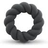 Image de Rocks-off - Twist Non Vibrating Liquid Silicone Ring Black