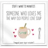Image de Warm Human - Someone To Love Me The Way Old People Love Soup Wenskaart - Wit