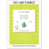 Image de Warm Human - Manifest Greeting Card - Girl Power Wenskaart - Groen/Wit