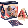 Image de KAPLA - KAPLA Barrel - Constructiespeelgoed - 3 kleuren roze, rood, donkerblauw - 120 Plankjes