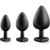 Image de Blush - Luxe Bling Plugs Trainingskit Zwart met Rode Edelstenen