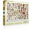 Image de New York Puzzle Company - Vintage Images Mushrooms ~ Champignons - 1000 stukjes puzzel