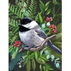 Image de New York Puzzle Company Puzzel Black-capped Chickadee - 500 stukjes