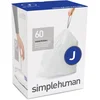 Image de Simplehuman Code J Afvalzakken - 40 liter - 60 stuks - met Trekband - Wit