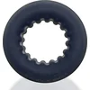 Image de Oxballs - Axis - Ribbed Cockring - Zwart Ice