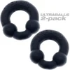 Image de Oxballs - Ultraballs Cockring - 2 stuks - Cockring - Night Edition - Mat Zwart