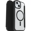 Image de OtterBox React Folio - Hoesje Geschikt voor Apple iPhone 15/14/13 - Book Case met Pasjeshouder voor 1 Pasje - Zwart Transparant