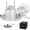 Image de VEVOR Ijsblokjesmachine Set Ijsblokjesvormen 60mm, met Ijstang & Lekbak, Aluminium Duurzame Ijsblokjesvormen Ijsblokjesvorm Whisky Americano, Sap & Melk, Zilver