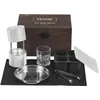 Image de VEVOR Ijsblokjesmaker, Ijsblokjesvormset 60mm, met Lekbak & Ijstang & Glas, Duurzame Ijsblokjesvormen, Ijsblokjesbakje, Whisky, Americano, Zilver