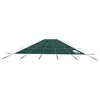 Image de VEVOR Inbouw Zwembadafdekking 5,47x12,7 m PP Rechthoekige Afdekking Buitenzwembad tegen Puin Sneeuw Solar Zwembad Beschermer Strakke Mesh Aardbout Messing voor Zwembaden 4,87x12,2 m Tuin Huis Groen