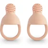 Image de Mushie Fruitspeen - Blush - 2 Stuks