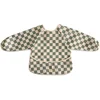 Image de Mushie Slab met Mouwen Olive Check