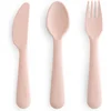 Image de Mushie Kinderbestek Set Diner Blush