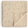 Image de Mushie Hydrofiele Doek XL Swaddle Bijen