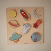 Image de Mushie - Houten Inlegpuzzel - Space