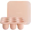 Image de Mushie Fresh Food Feeder Tray Diepvries Bewaarbakjes Baby Voedsel Blush