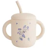 Image de Mushie Oefenbeker Met Rietje - Lilac Flowers